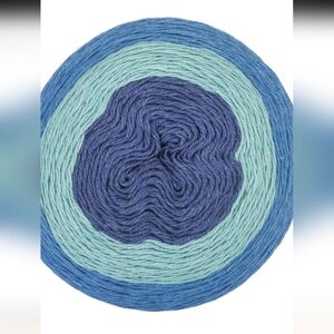 Red Heart It's a Wrap Yarn, Blended Fiber #1 Super Fine, partial 186g,  Blue